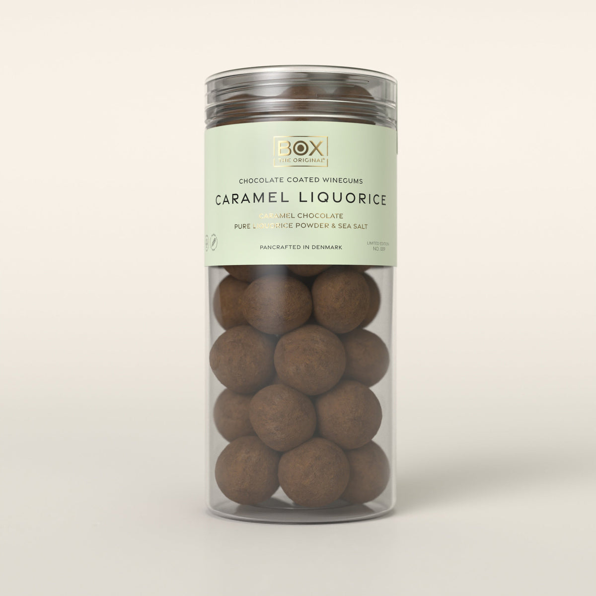 Box The Original Fruchtgummi CARAMEL LIQUORICE - LARGE TUBE | 250g