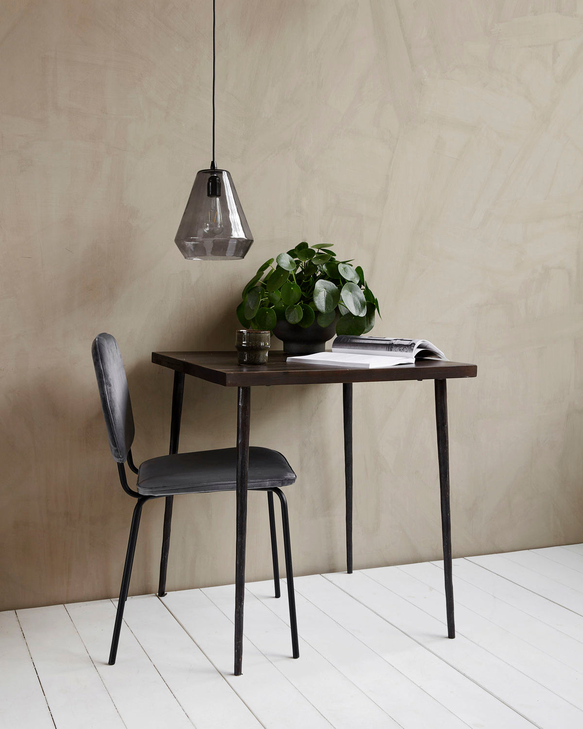 House Doctor Tisch SLATED Eisen schwarz