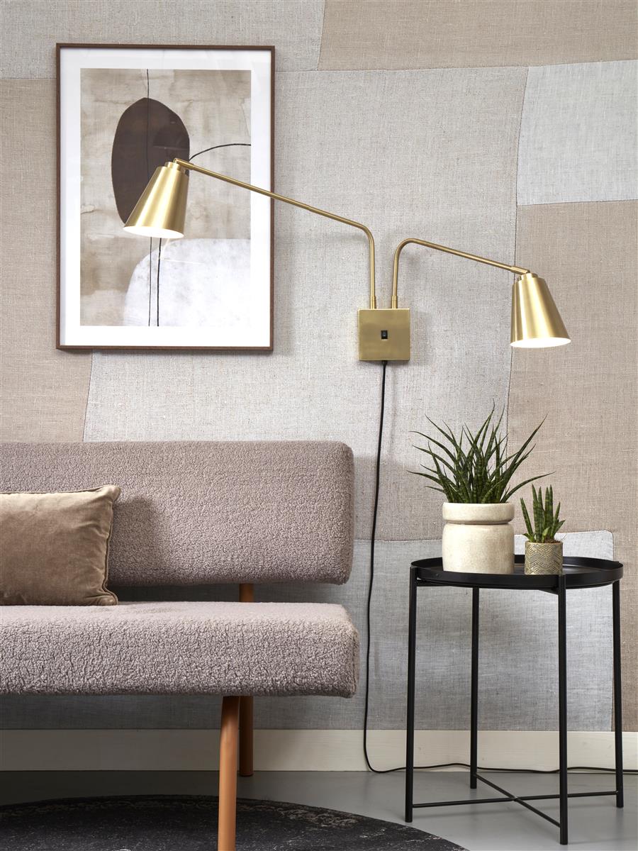 It's about RoMi Wandleuchte BREMEN gold | 130x60x49cm