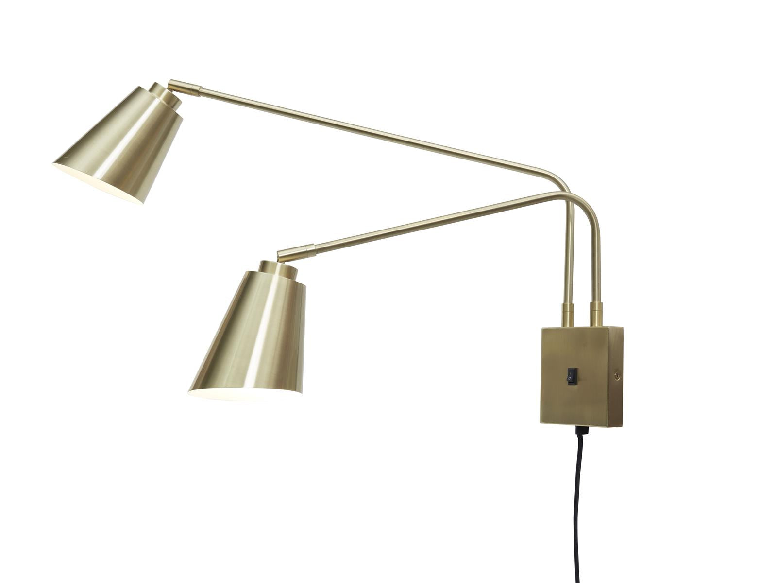 It's about RoMi Wandleuchte BREMEN gold | 130x60x49cm