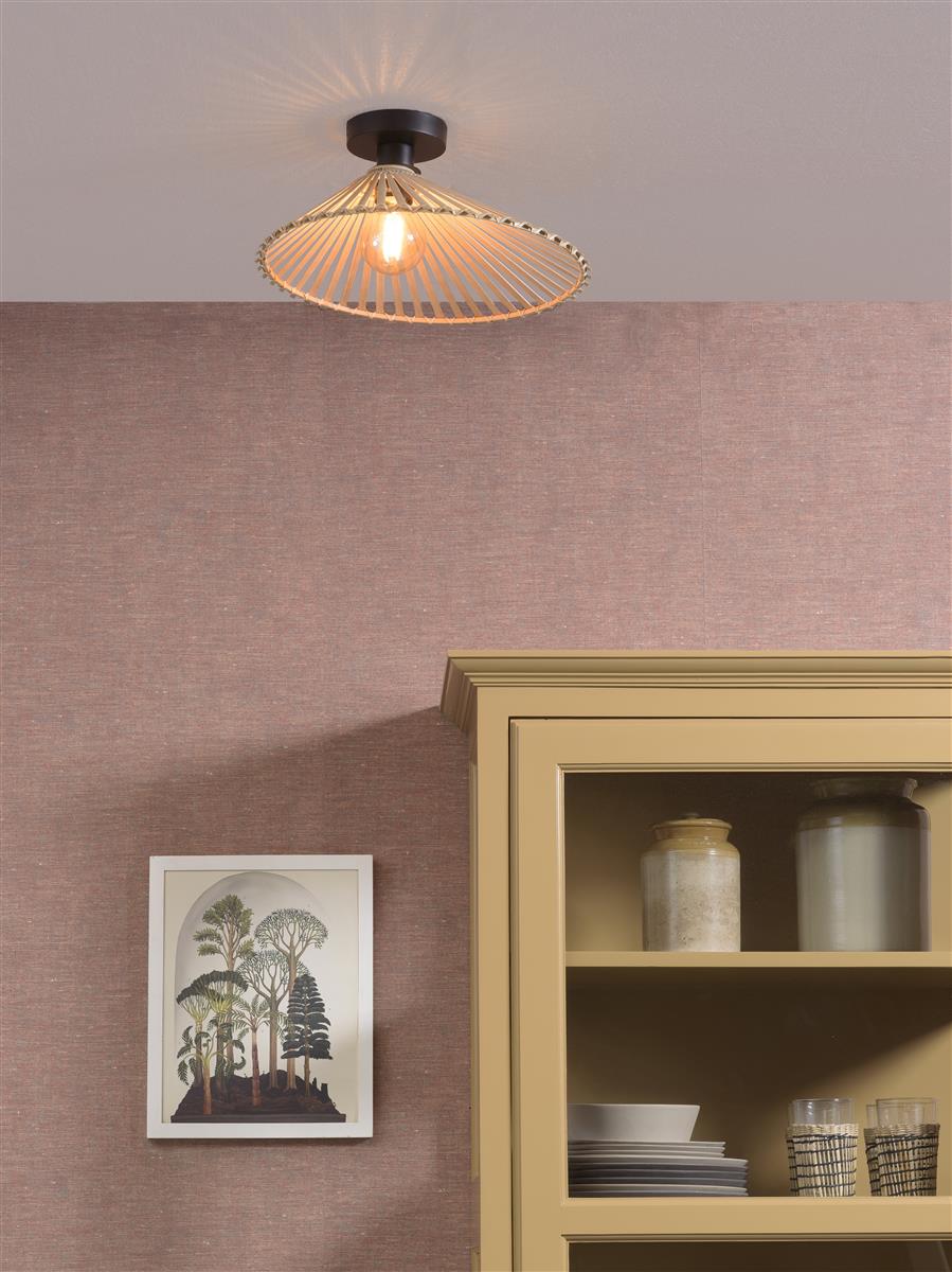 Good&Mojo Deckenlampe BROMO braun | 40x40x13cm