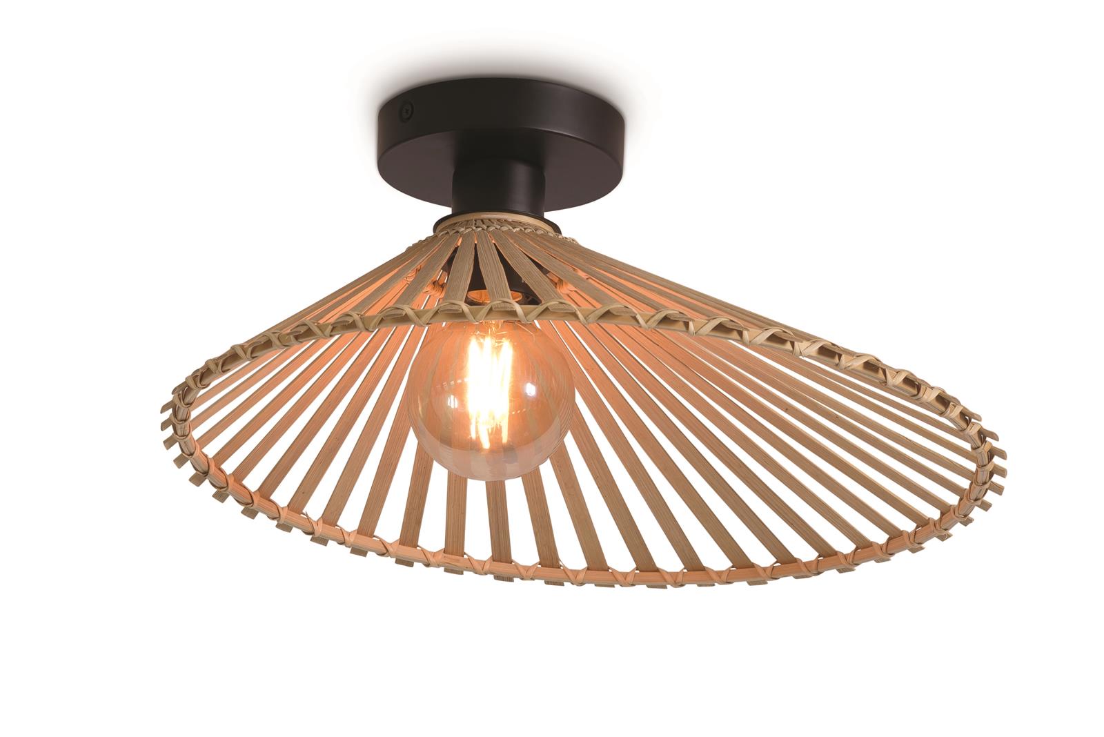 Good&Mojo Deckenlampe BROMO braun | 40x40x13cm