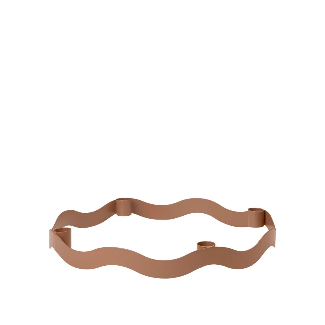 Broste Copenhagen Kerzenhalter HALO caramel |  Ø33 x 4,5 cm