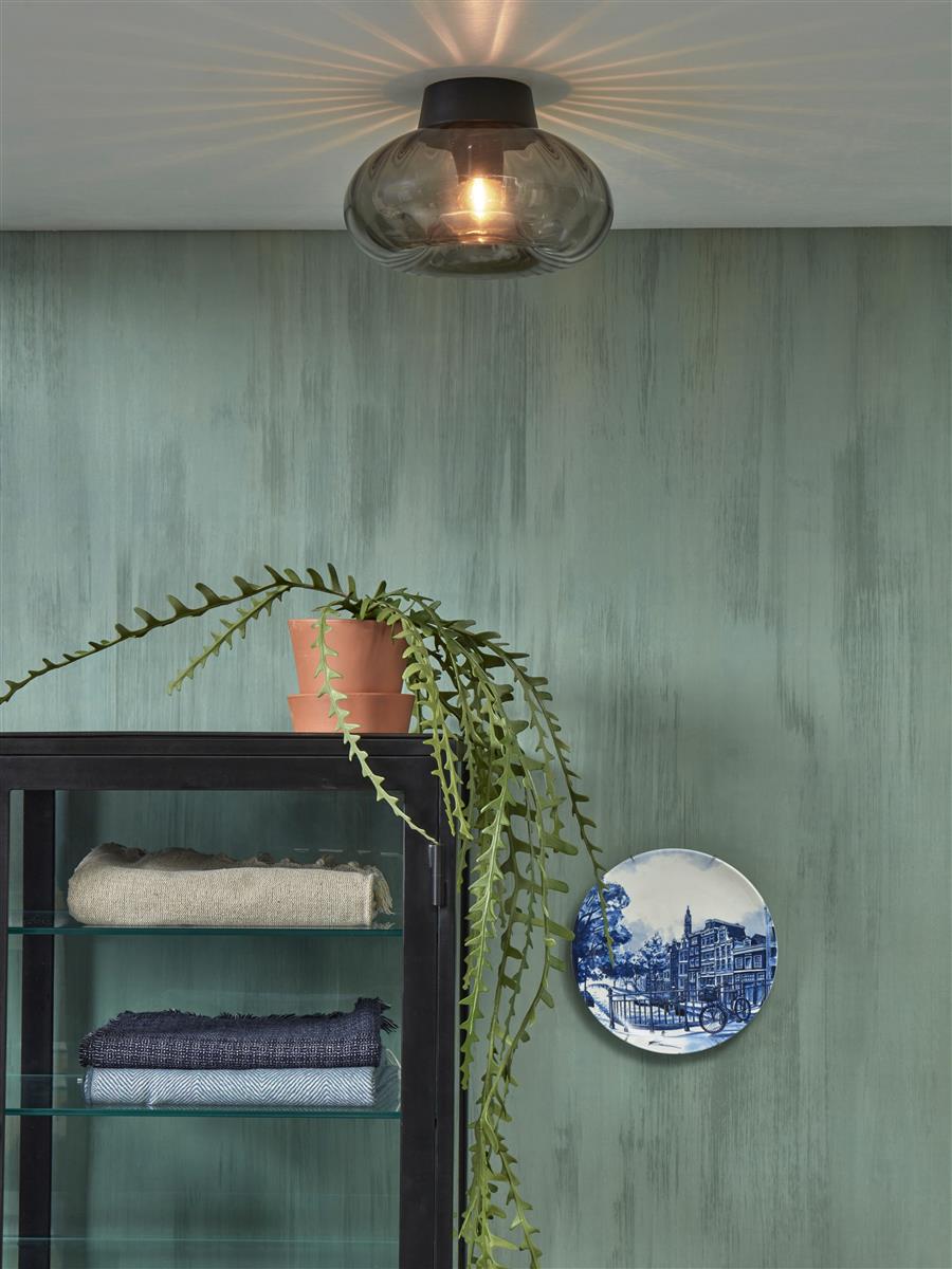 It's about RoMi Deckenlampe BRUSSELS schwarz | 27x27x18cm