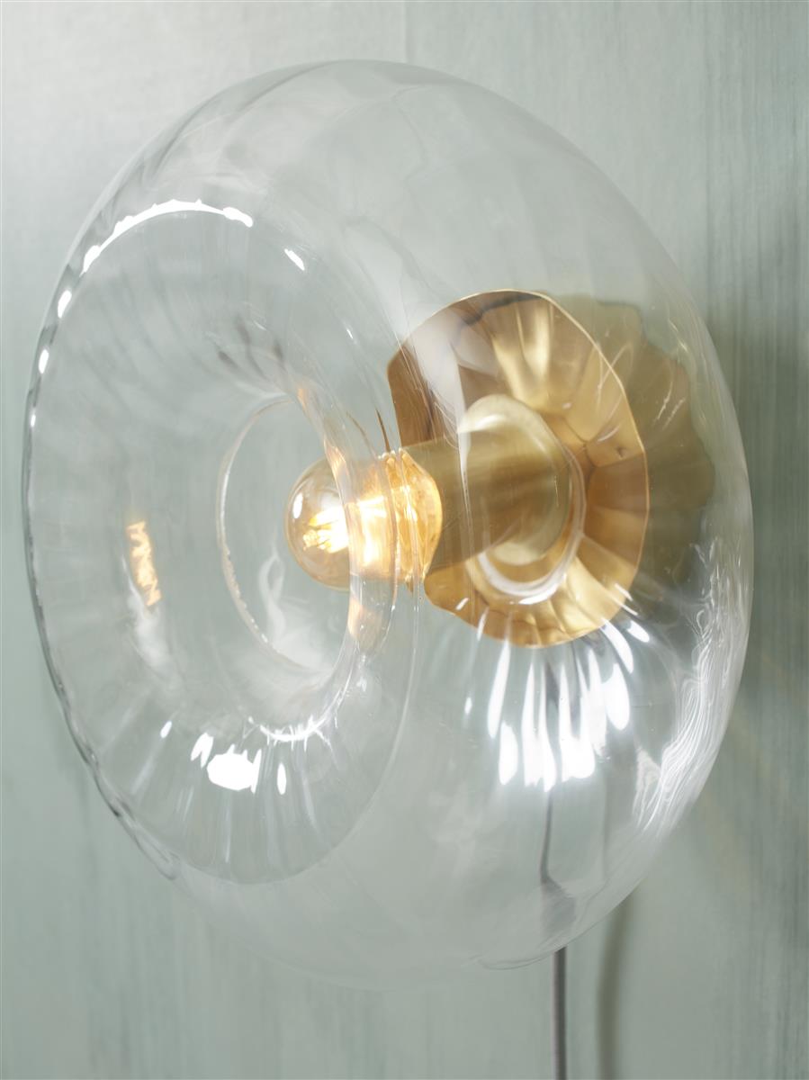 It's about RoMi Wandleuchte BRUSSELS gold | 27x18x27cm