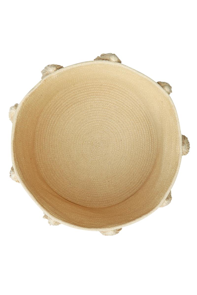 Lorena Canals Korb NEW TASSELS honey | 40x40cm