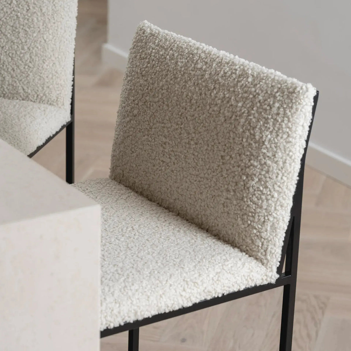 by Crea® Barhocker PHILIP Bouclé Ivory - Sir Henrys