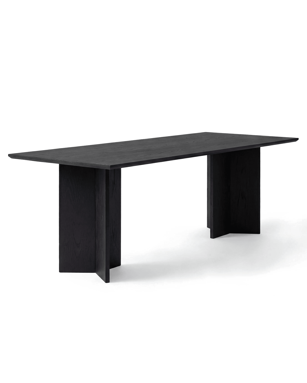 by Crea® Esstisch ANN Schwarze Eiche Massivholz - Sir Henrys