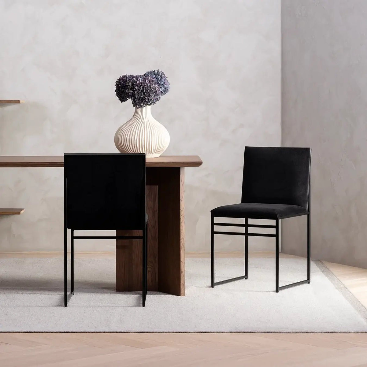 by Crea® Esszimmerstuhl ISABELL Samt Jade Black - Sir Henrys