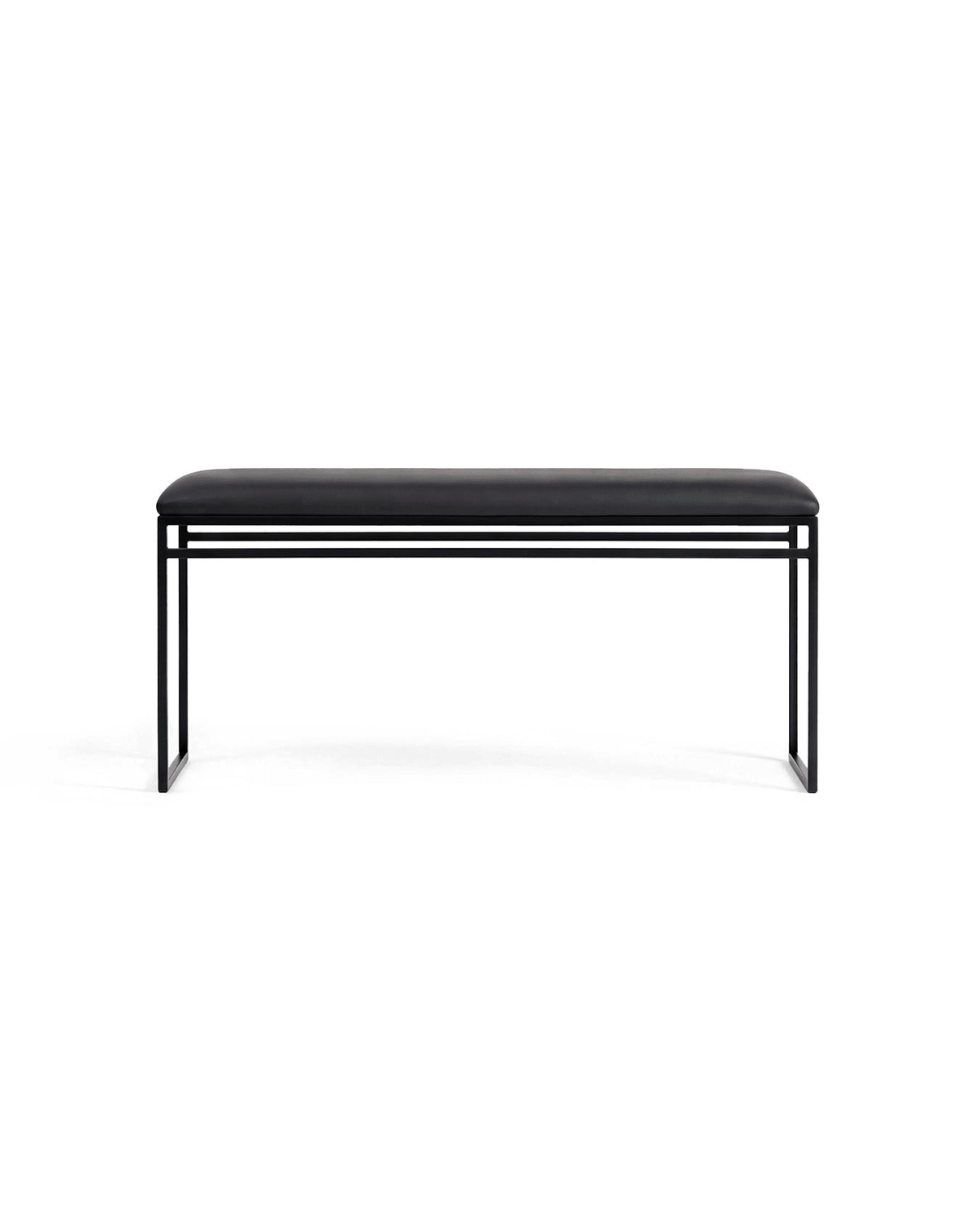 by Crea® Sitzbank WILMA Jadeschwarzes Leder - Sir Henrys
