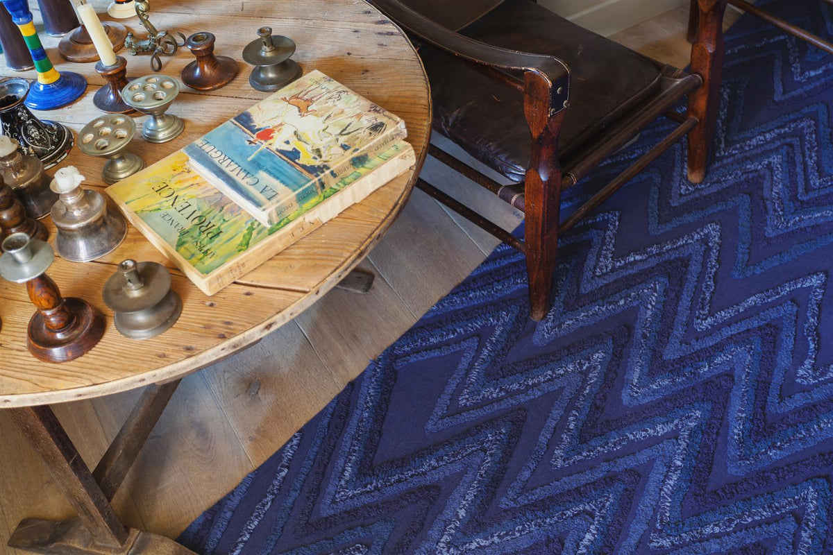 Lorena Canals waschbarer Teppich EARTH blau | 240x170 cm