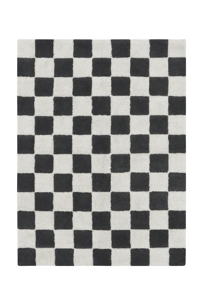 Lorena Canals waschbarer Teppich KITCHEN TILES dunkelgrau | 160x120cm