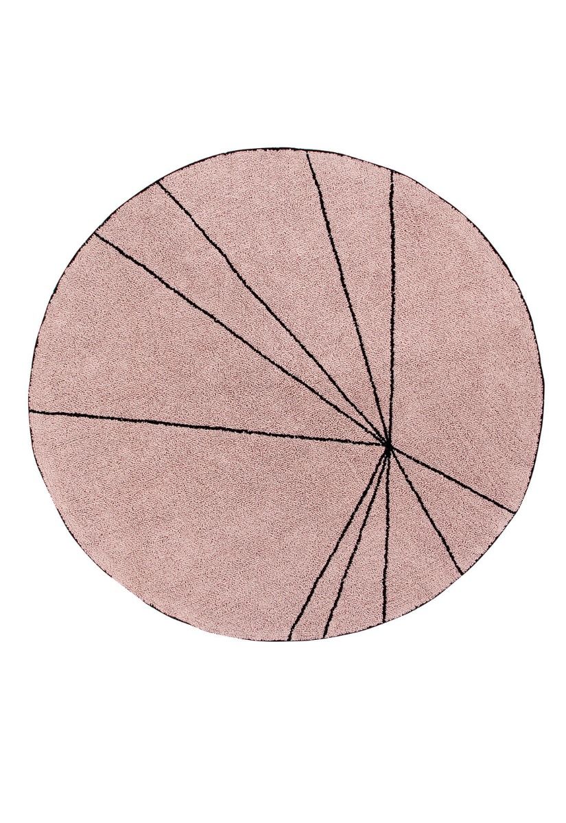 Lorena Canals waschbarer Teppich TRACE vintage nude | 160x160cm