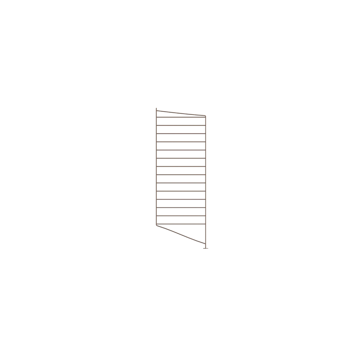String Furniture Bodenleiter T30 x H85, Braun, 1er Pack
