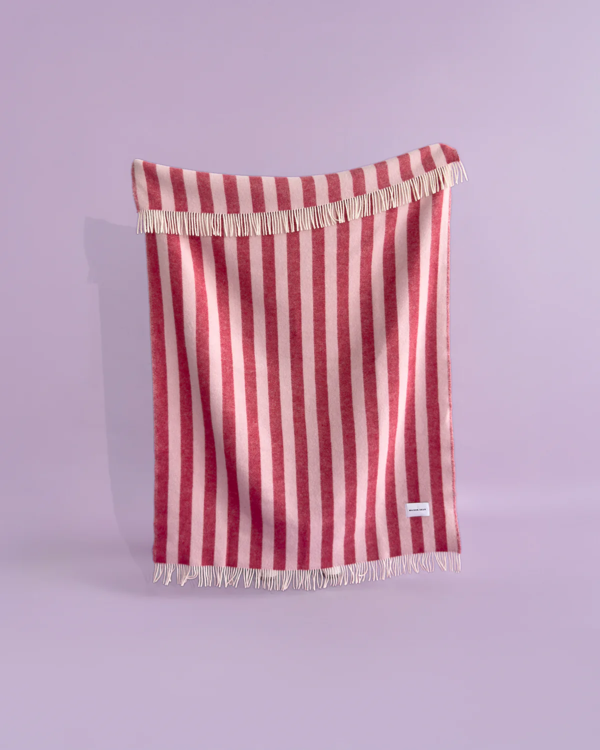 Maison Deux Kuscheldecke CANDY WRAP pink rot | 130x200cm