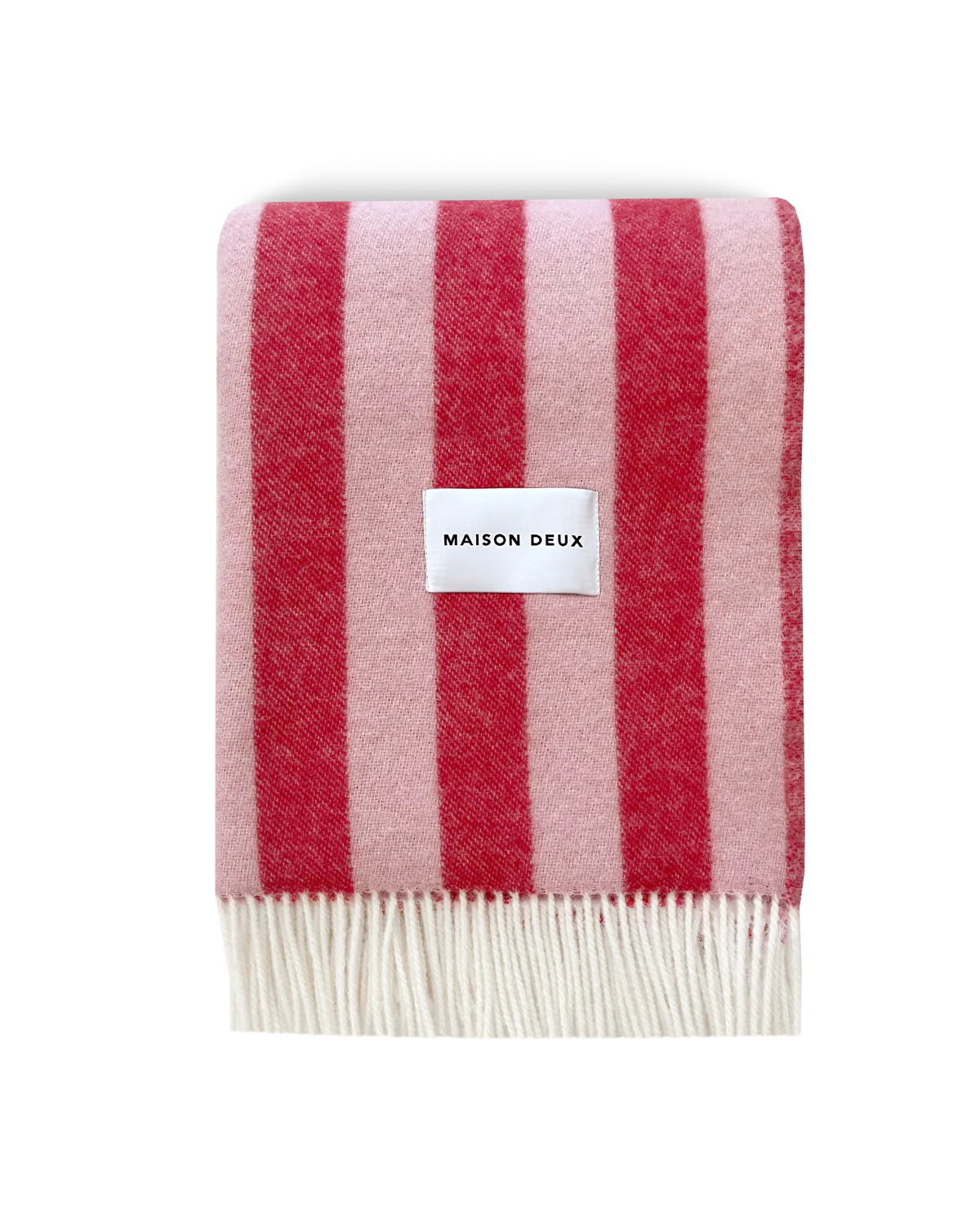 Maison Deux Kuscheldecke CANDY WRAP pink rot | 130x200cm