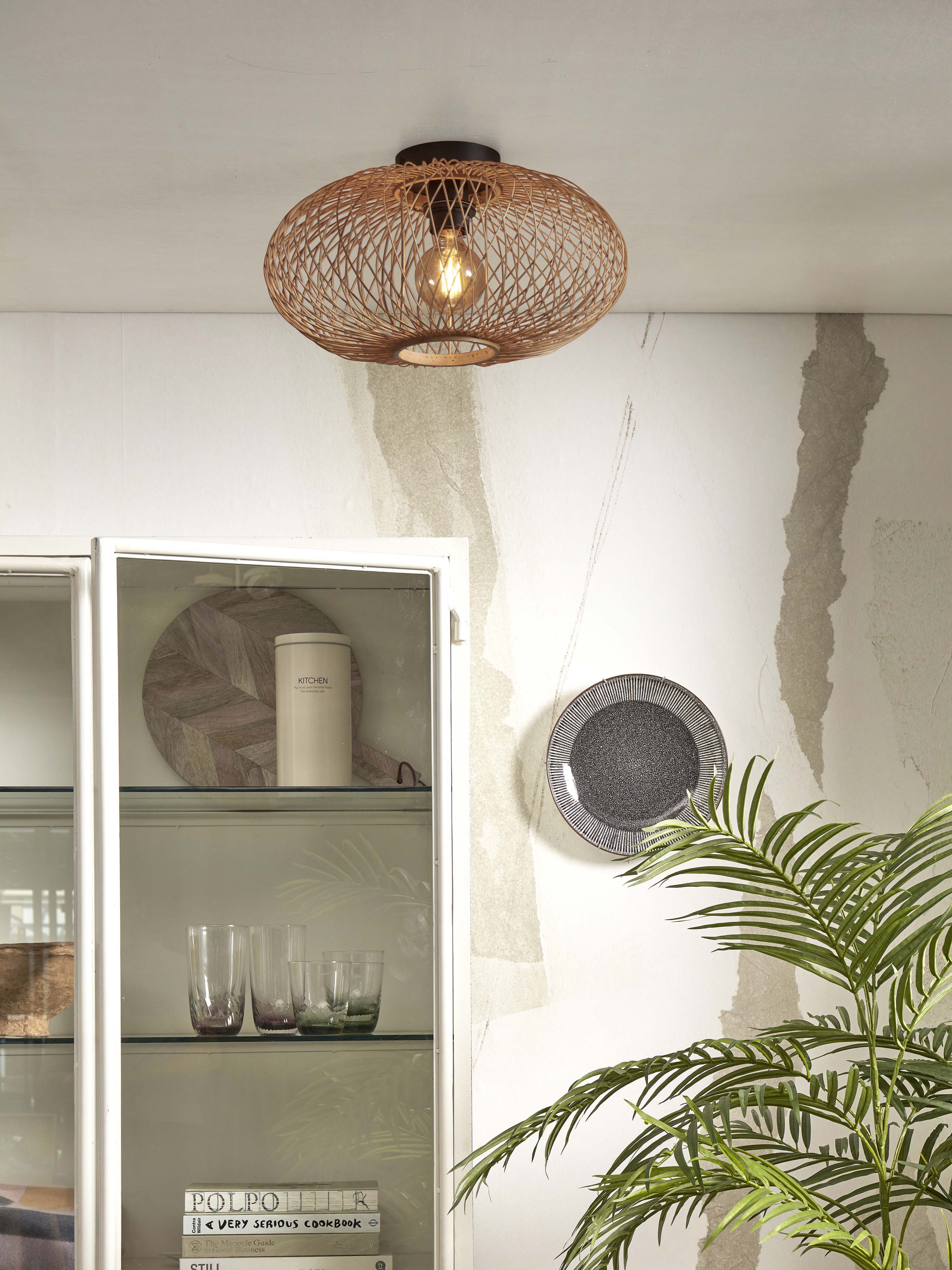Good&Mojo Deckenlampe CANGO braun | 40x40x20cm