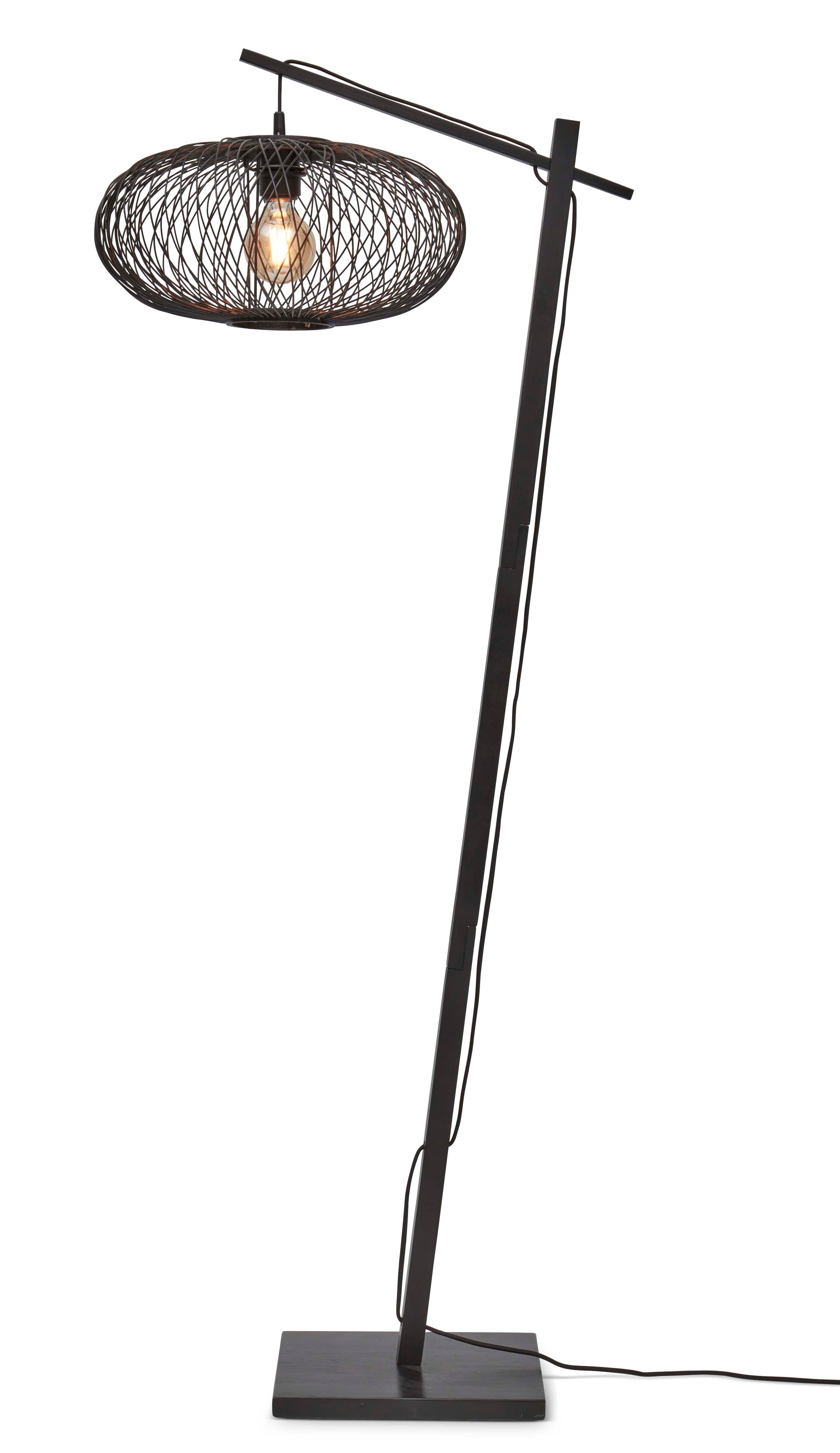 Good&Mojo Stehlampe CANGO schwarz | 62x40x150cm