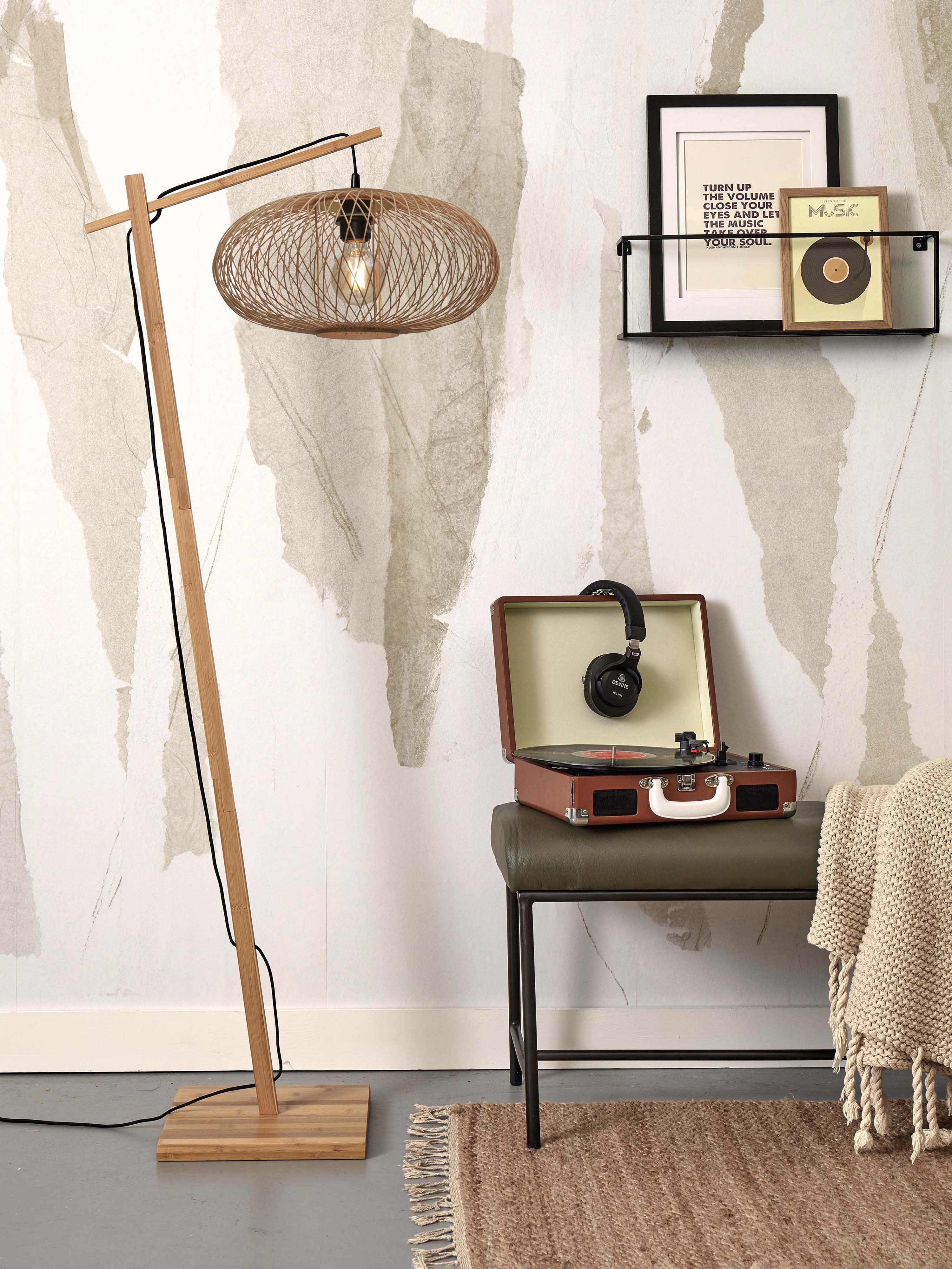 Good&Mojo Stehlampe CANGO braun | 62x40x150cm