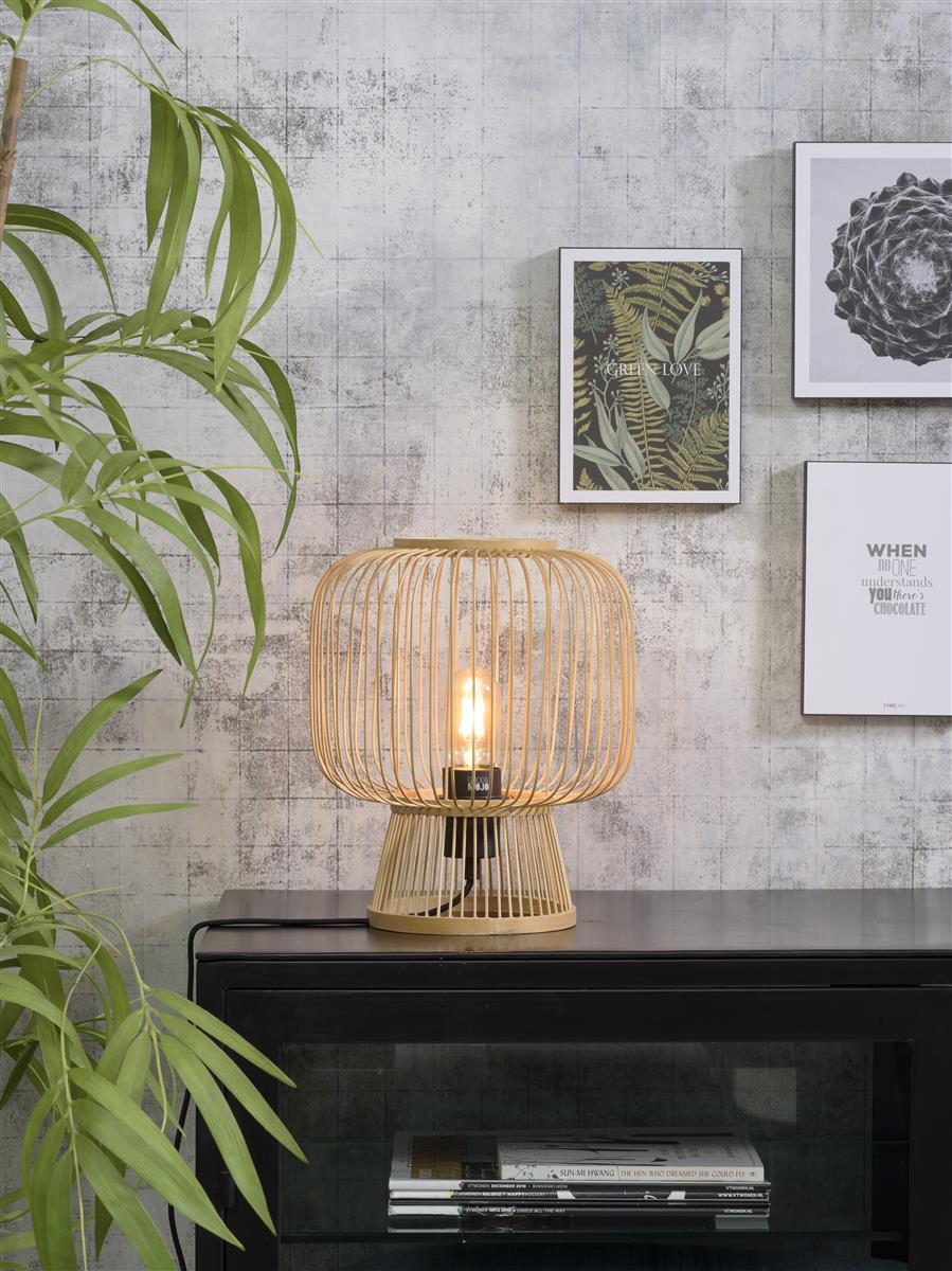 Good&Mojo Tischlampe CANGO braun | 26x26x30cm