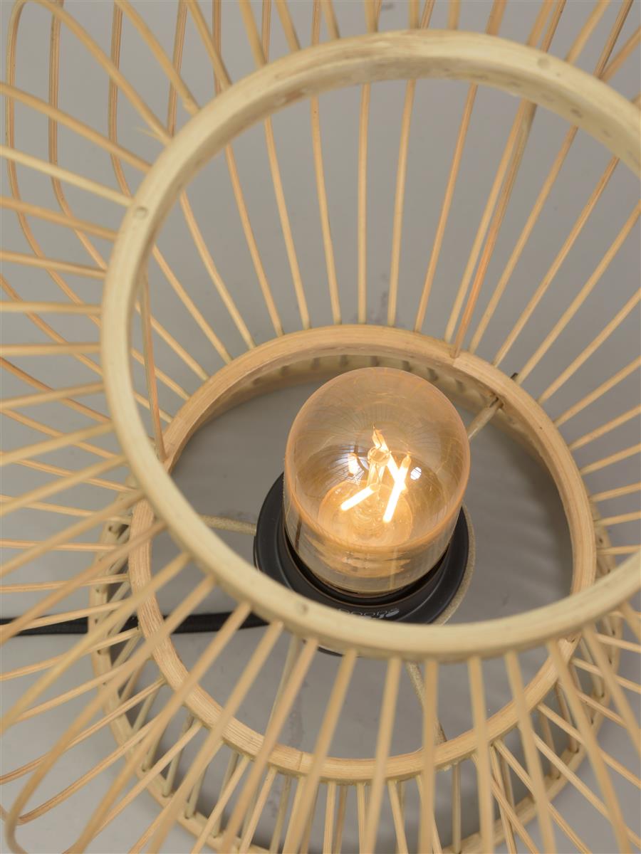 Good&Mojo Tischlampe CANGO braun | 26x26x30cm