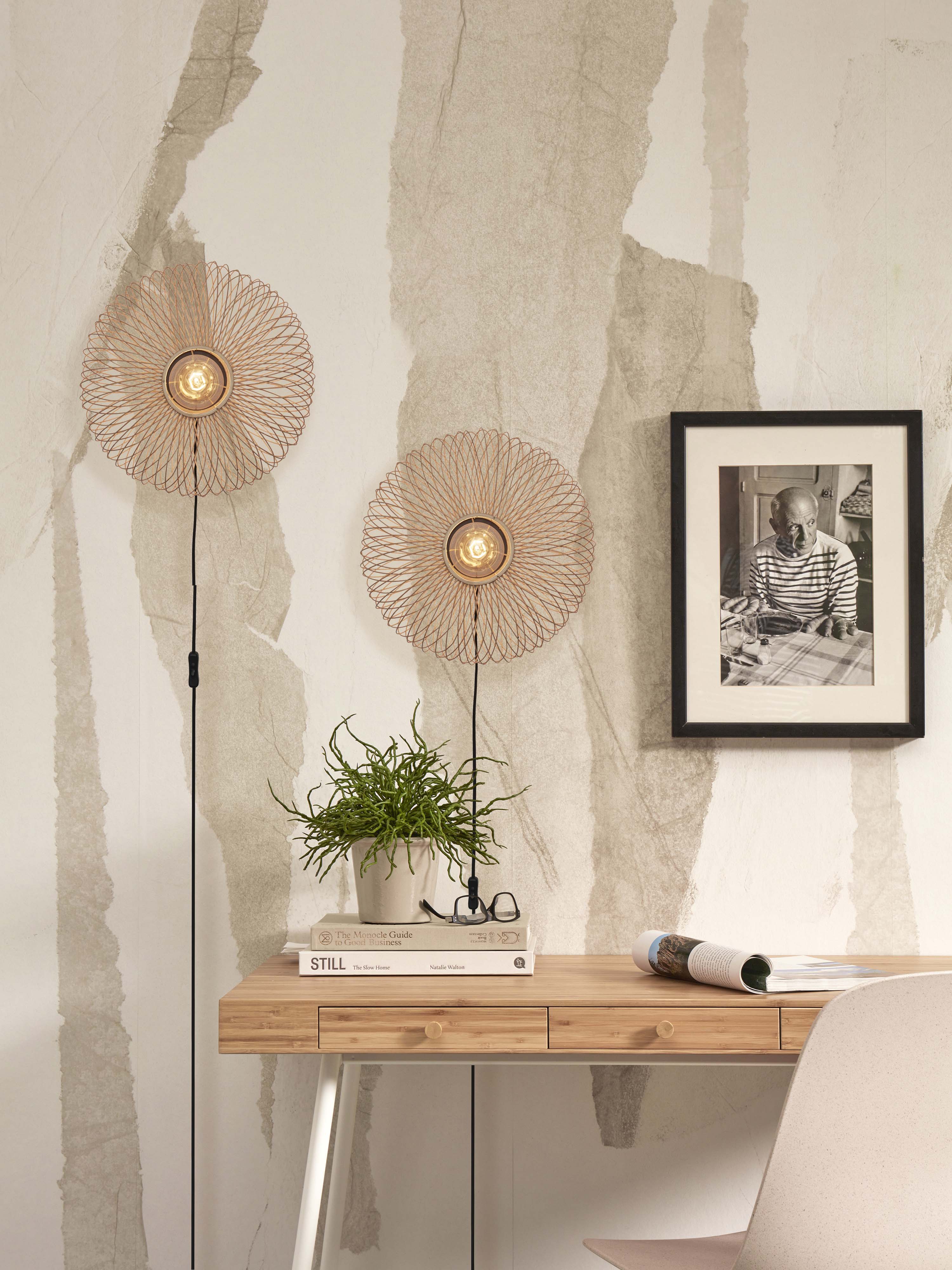 Good&Mojo Wandleuchte CANGO braun | 40x20x40cm