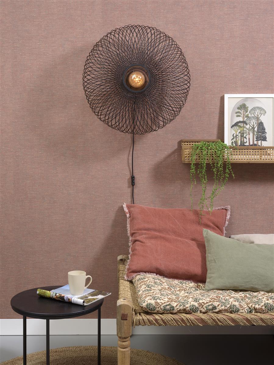 Good&Mojo Wandleuchte CANGO schwarz | 60x25x60cm