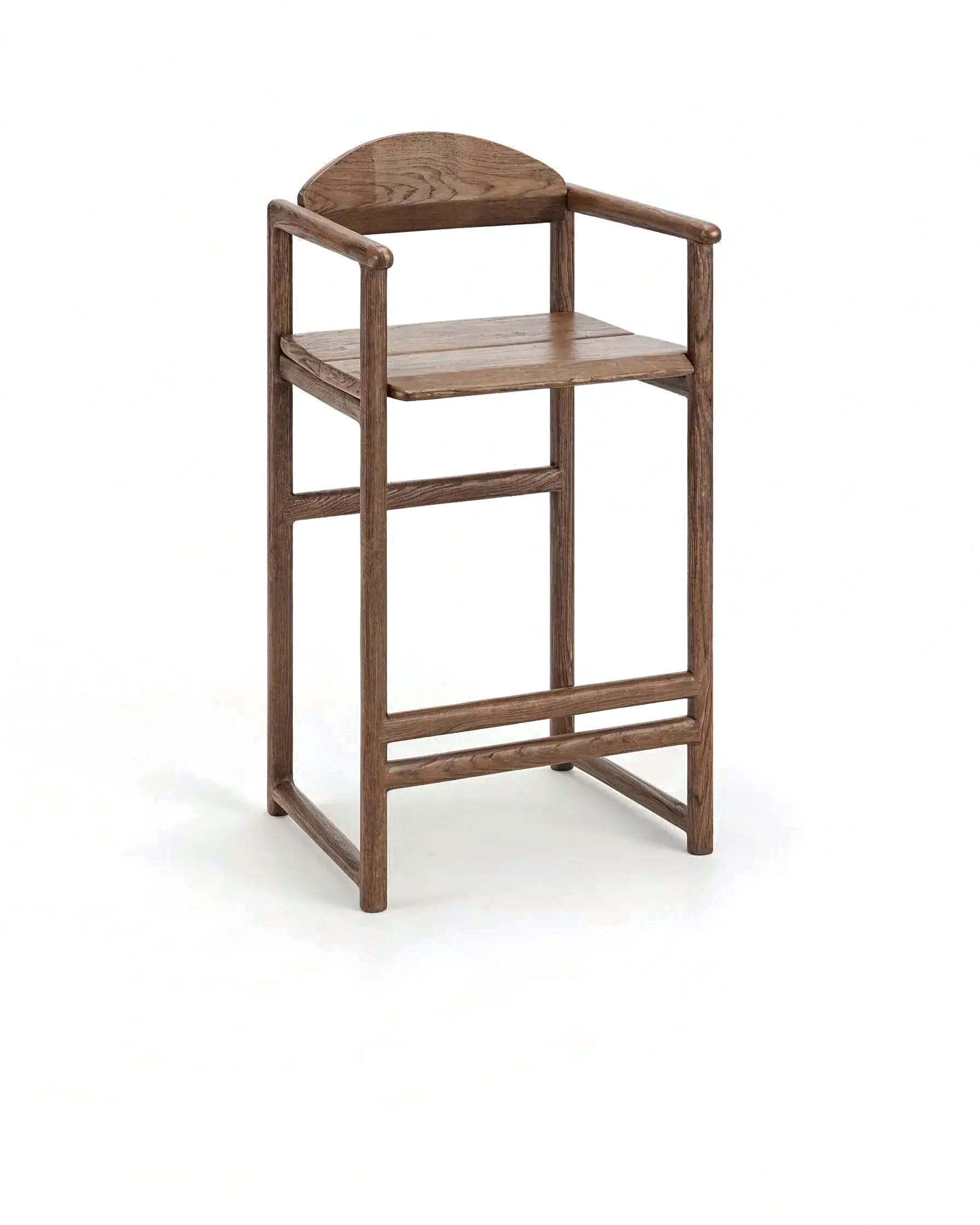 by Crea® Barhocker CARL Dunkle Eiche Sitzfläche Holz
