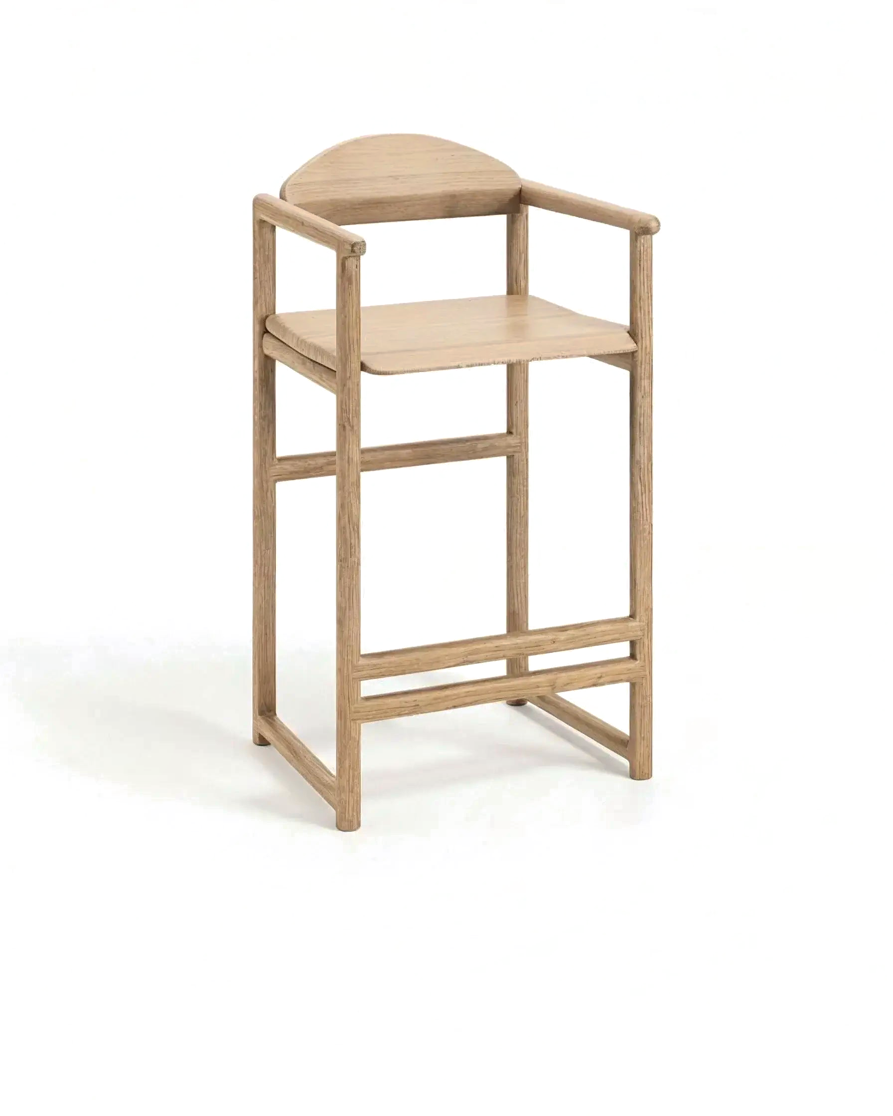 by Crea® Barhocker CARL Eiche Natur Sitzfläche Holz