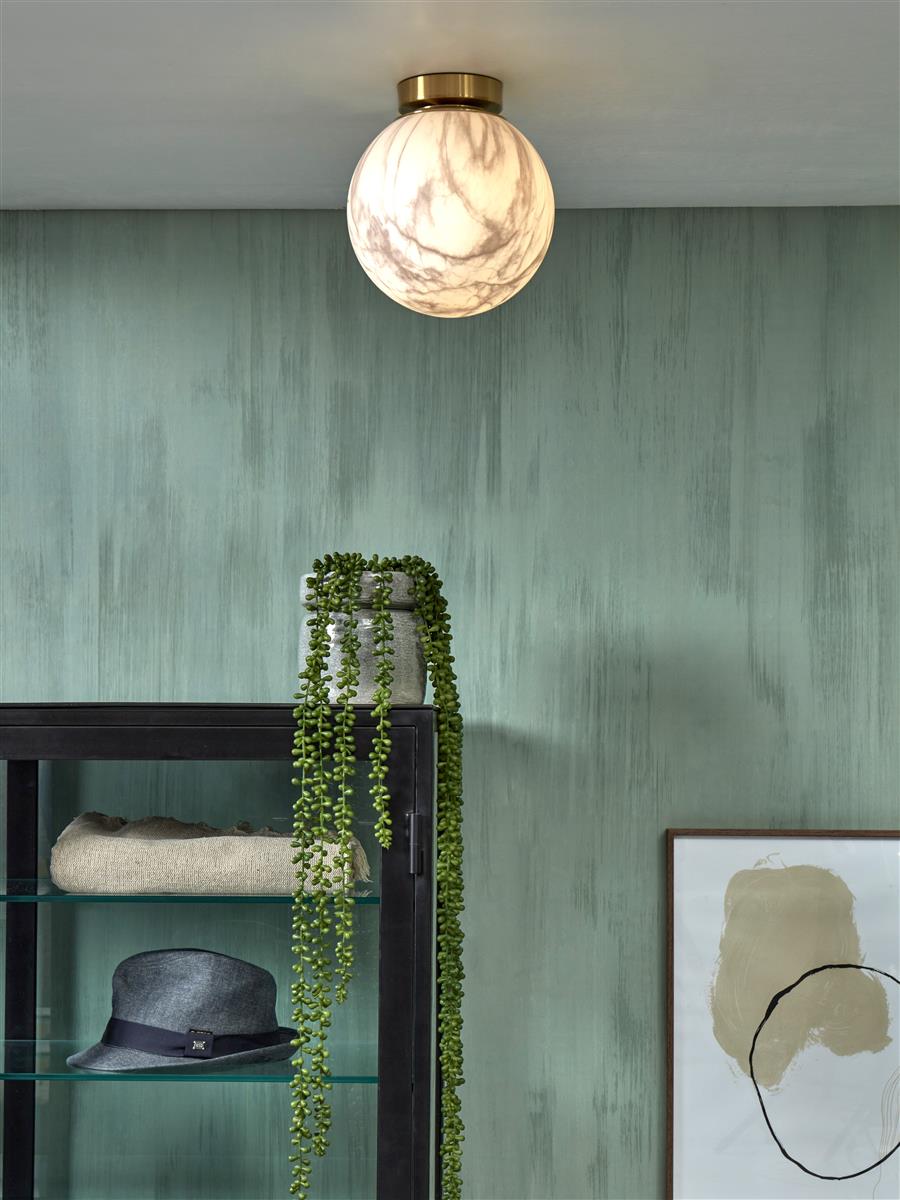It's about RoMi Deckenlampe CARRARA gold | 22x22x26cm