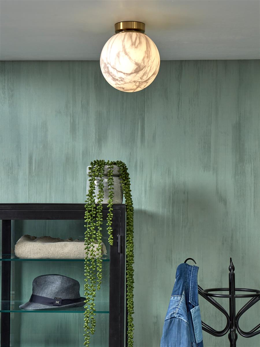It's about RoMi Deckenlampe CARRARA gold | 22x22x26cm