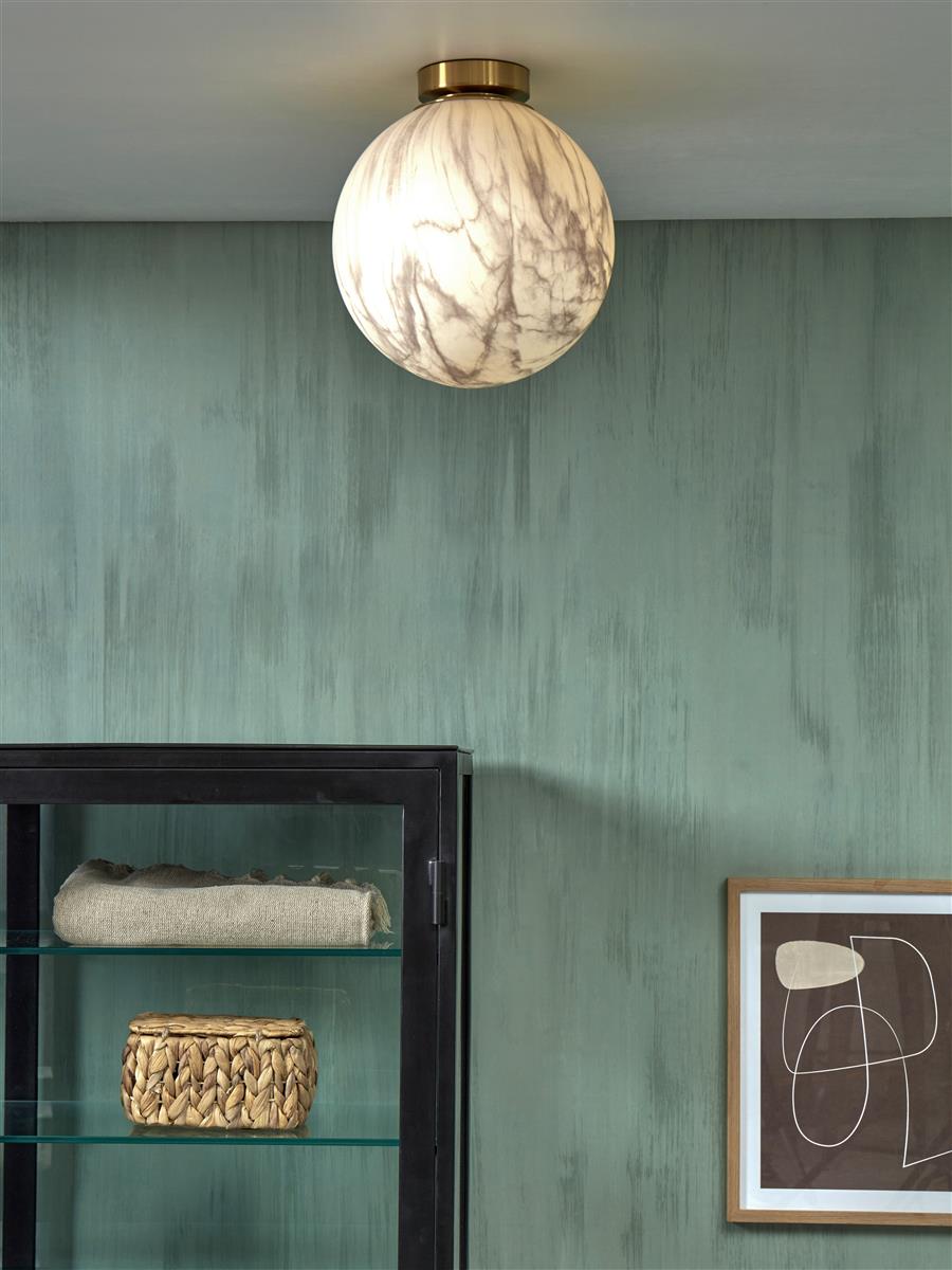It's about RoMi Deckenlampe CARRARA gold | 28x28x32cm