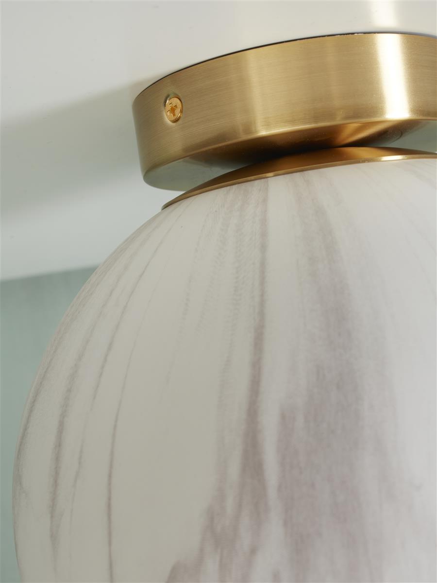 It's about RoMi Deckenlampe CARRARA gold | 28x28x32cm