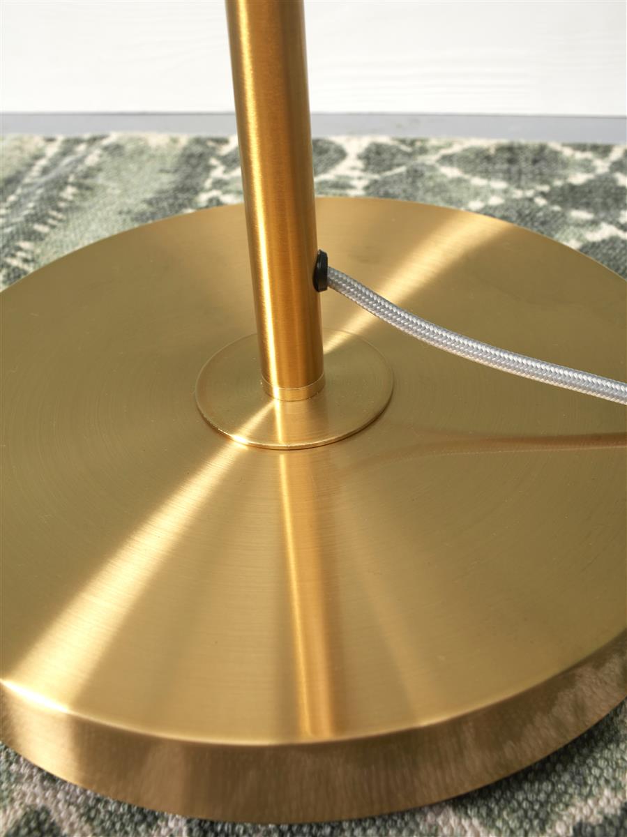 It's about RoMi Stehlampe CARRARA gold | 30x30x160cm