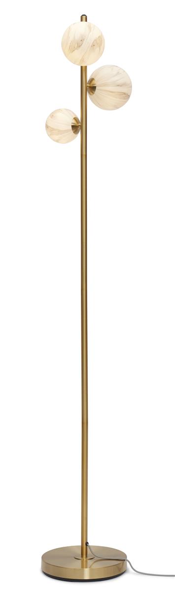 It's about RoMi Stehlampe CARRARA gold | 30x30x160cm