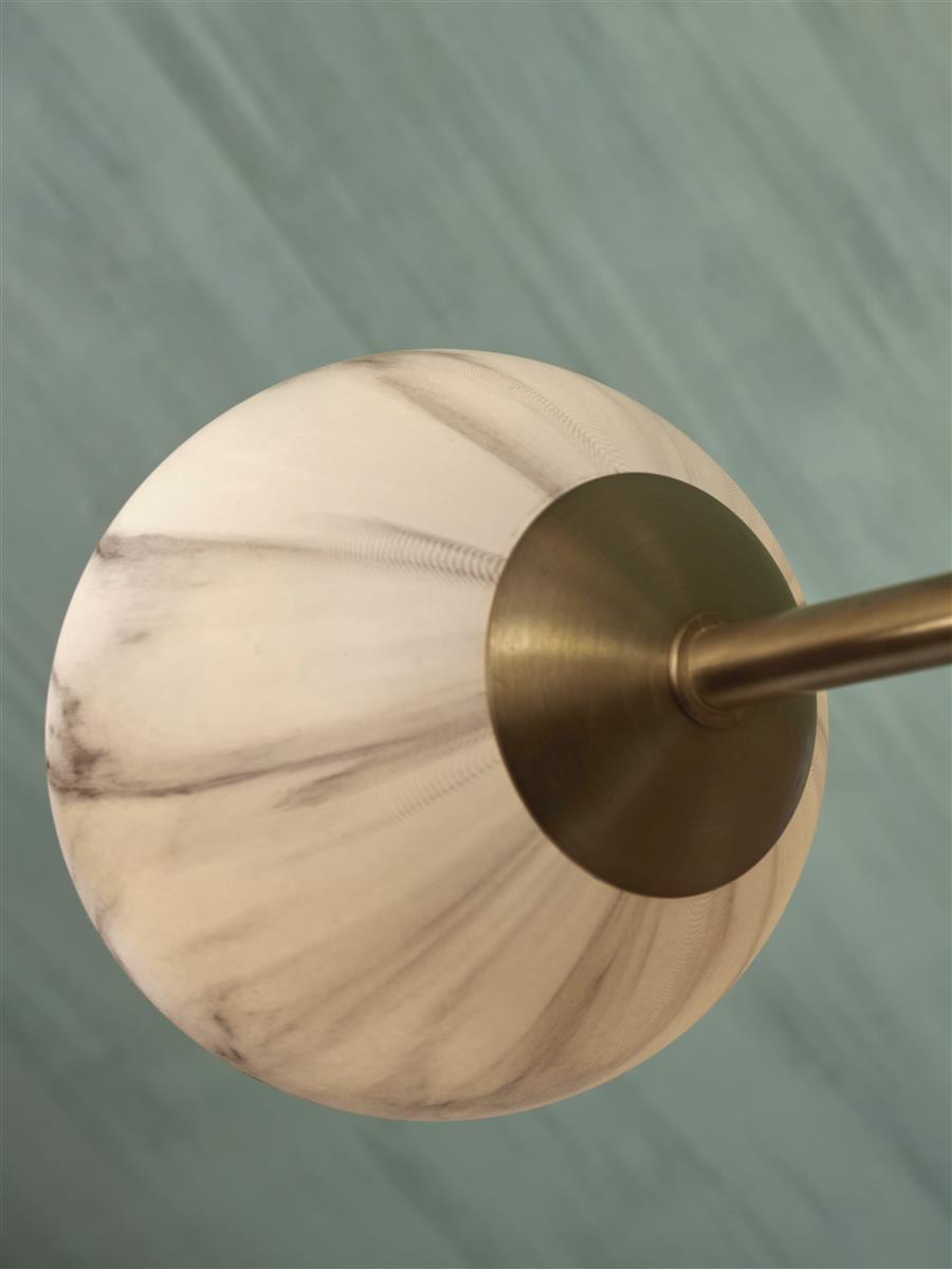It's about RoMi Hängelampe CARRARA gold | 100x100x95cm