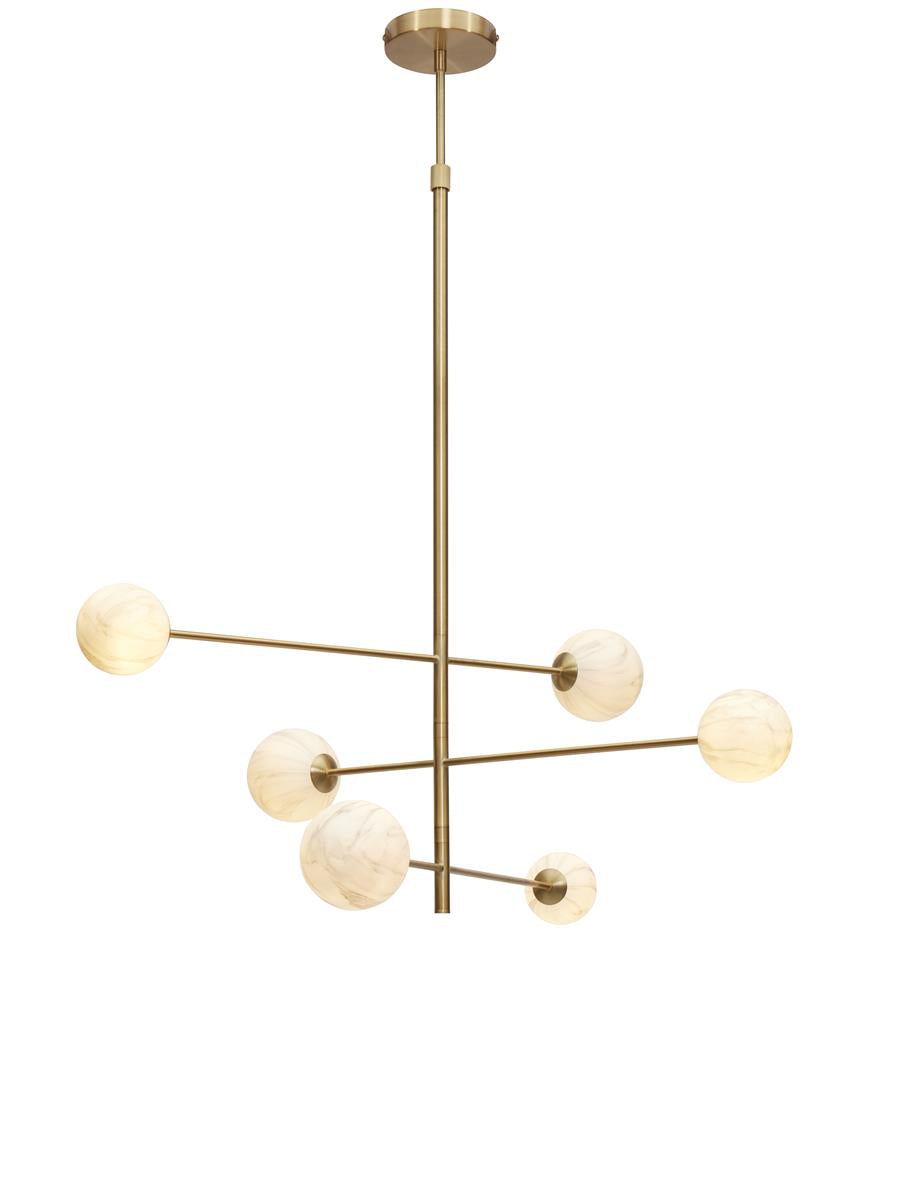 It's about RoMi Hängelampe CARRARA gold | 100x100x95cm