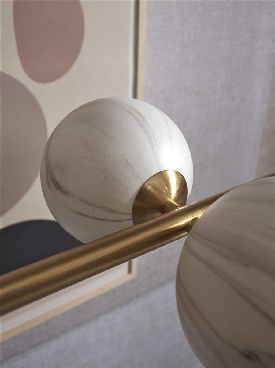 It's about RoMi Hängelampe CARRARA gold | 105x30x12cm