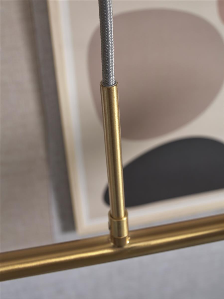 It's about RoMi Hängelampe CARRARA gold | 105x30x12cm