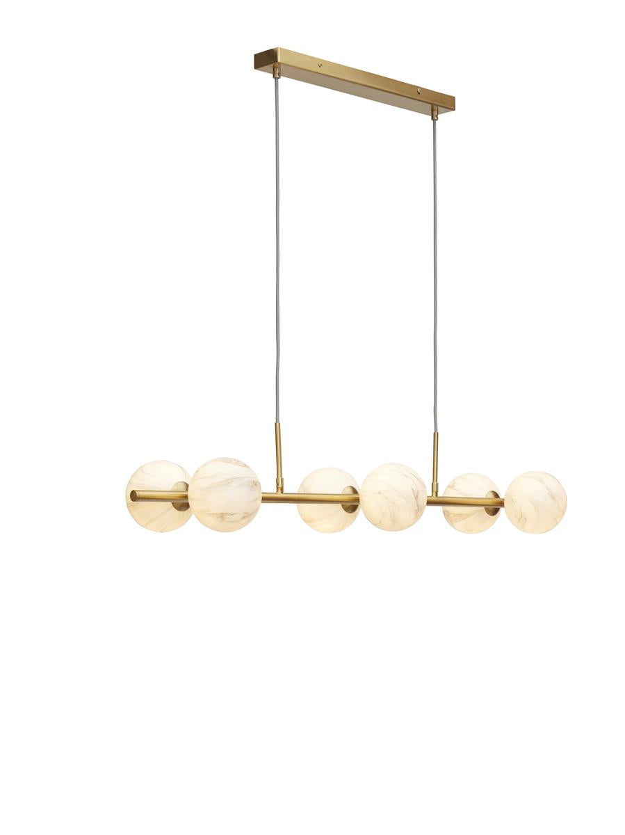 It's about RoMi Hängelampe CARRARA gold | 105x30x12cm