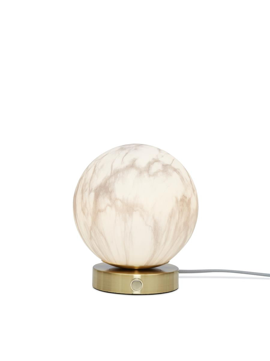 It's about RoMi Tischlampe CARRARA gold | 16x16x18cm