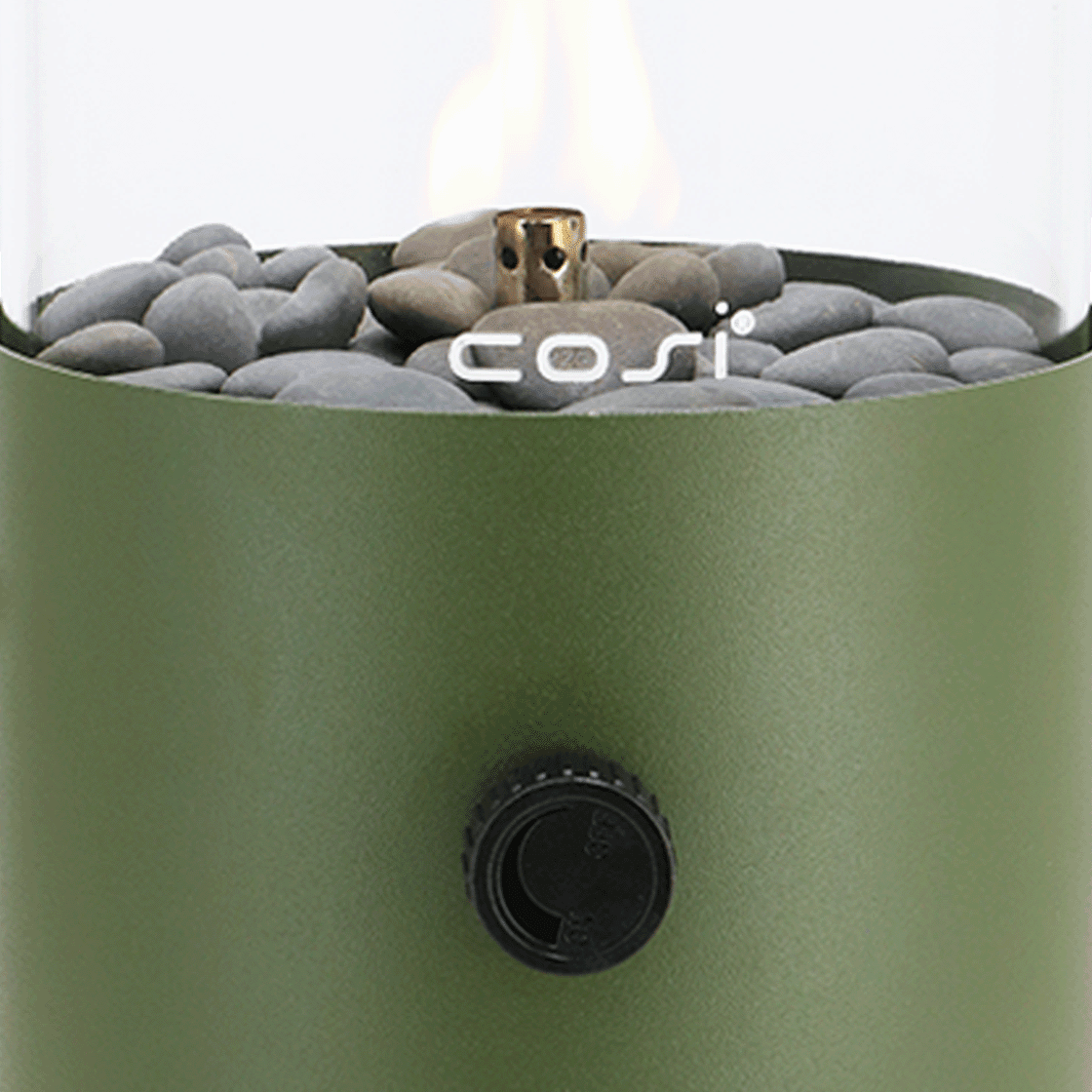 Cosifire Tischfeuer COSISCOOP Original moss green | Ø 16x30cm - Sir Henrys
