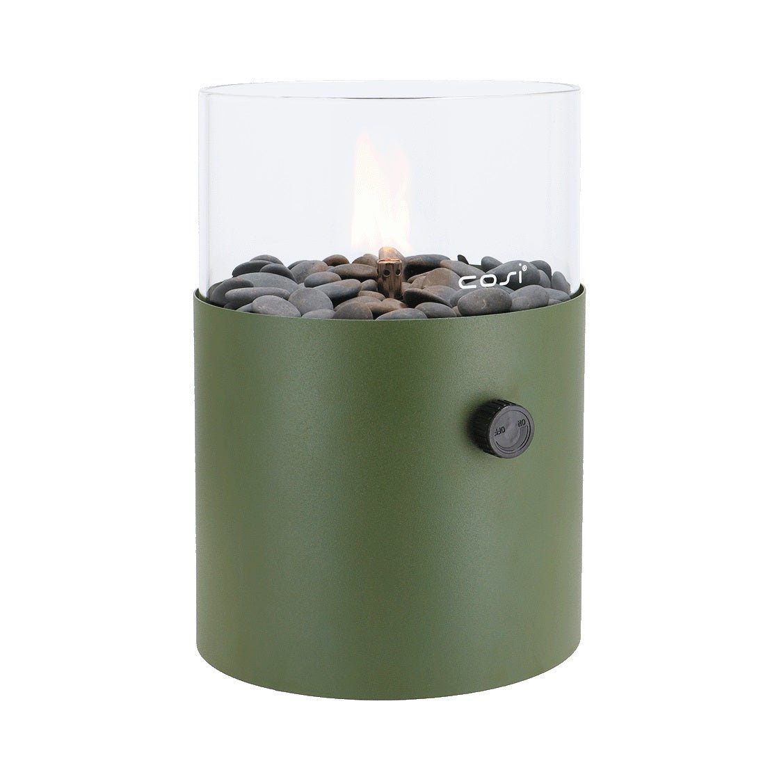 Cosifire Tischfeuer COSISCOOP XL moss green | Ø 20,5x30cm - Sir Henrys