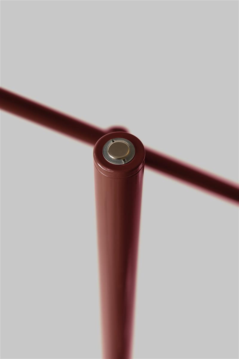 It's about RoMi Stehlampe COPENHAGEN burgund | 48x26x170cm