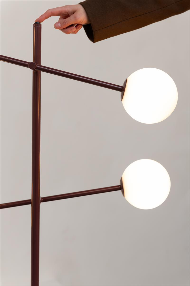 It's about RoMi Stehlampe COPENHAGEN burgund | 48x26x170cm