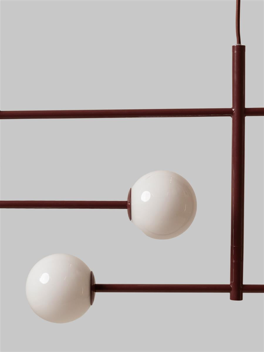 It's about RoMi Pendelleuchte COPENHAGEN burgund | 97x13x215cm