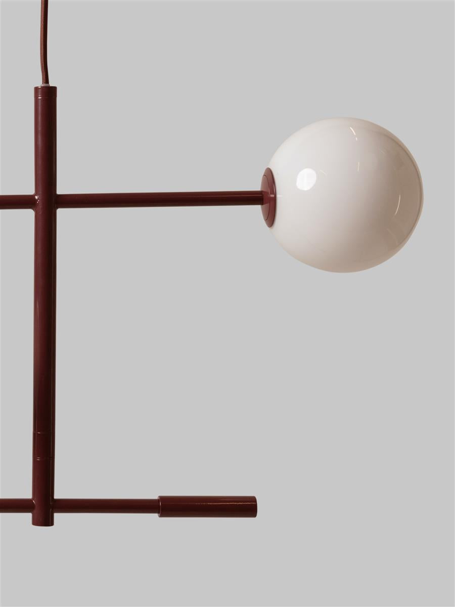 It's about RoMi Pendelleuchte COPENHAGEN burgund | 97x13x215cm