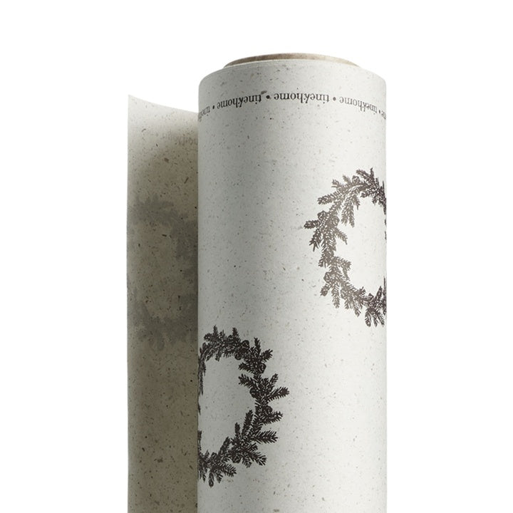 Tine K Home Geschenkpapier WRAPPING CYPRESS MOCCA braun | 70cmx10m