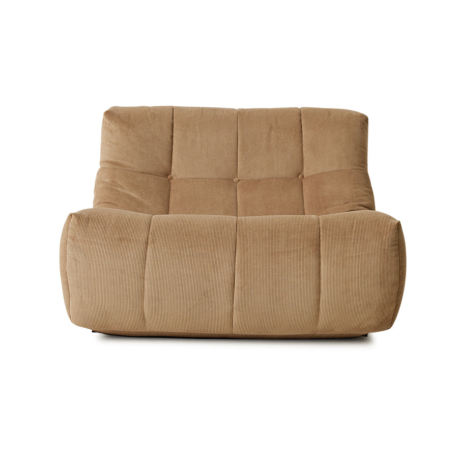 Hkliving LAZY LOUNGE CHAIR Cordsamt braun