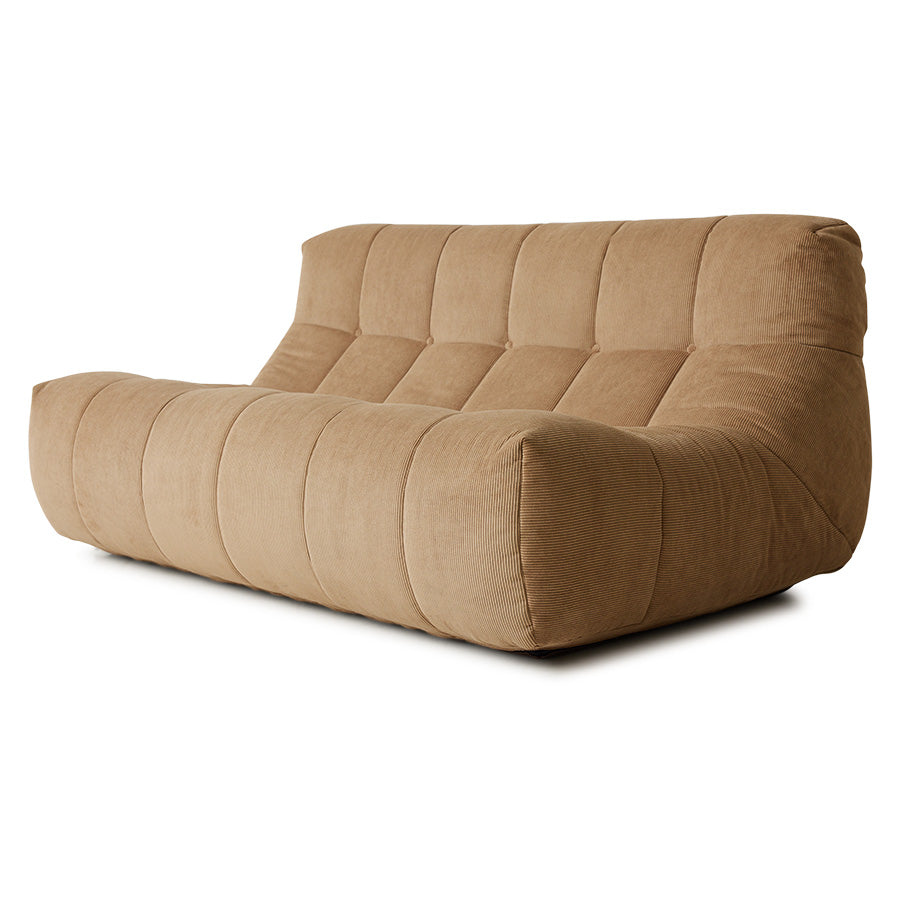 Hkliving LAZY LOUNGE BENCH Cordsamt braun